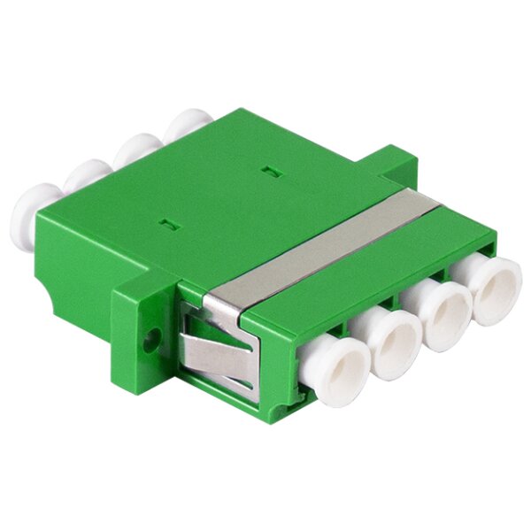 LogiLink Kit coupleur fibres optiques, LC-Duplex Quad, vert