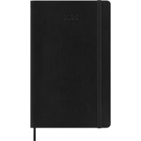 MOLESKINE Agenda 2026, semainier, L/A5, souple, noir