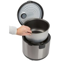 PROFI COOK 2in1 Reiskocher Dampfgarer PC-RK 1285, schwarz