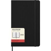 MOLESKINE Agenda 2026, journalier, L/A5, rigide, noir