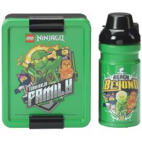 LEGO Trinkflasche + Brotdose LUNCH SET ICONIC, rot blau