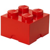 LEGO Aufbewahrungsstein STORAGE BRICK 4, 5,7 Liter, rot