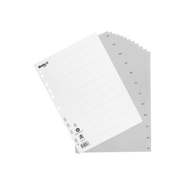 BIELLA Register PP A4 47141391U grau Jan-Déc FR