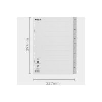 BIELLA Répertoire PP A4 47141391U gris...