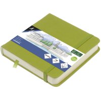 kangaro Carnet de croquis, 160 pages, 120x120 mm, lime green