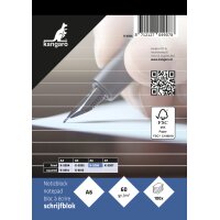 kangaro Bloc-notes A6, ligné, 100 feuilles
