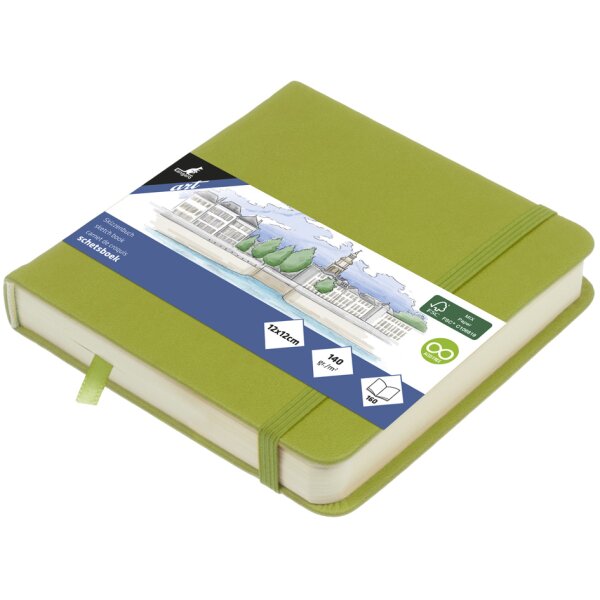 kangaro Carnet de croquis, 160 pages, 120x120 mm, menthe