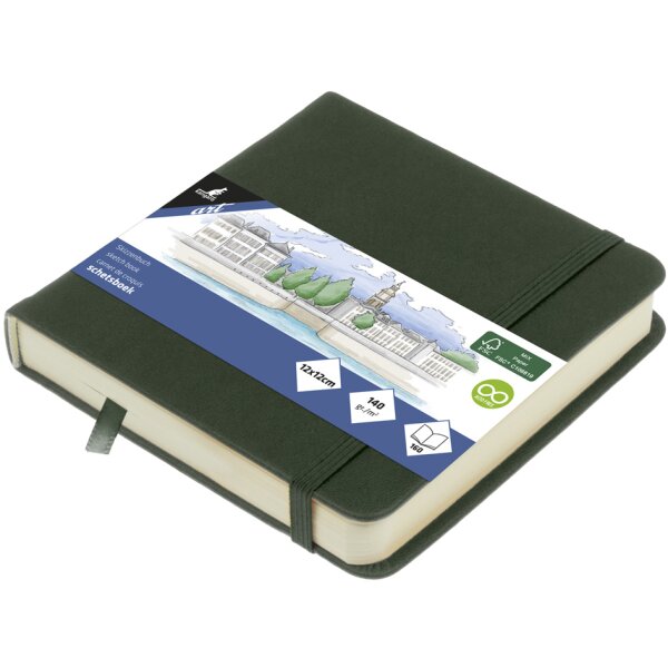 kangaro Carnet de croquis, 160 pages, 120x120 mm, menthe