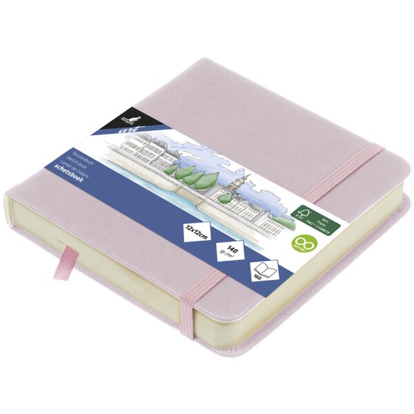 kangaro Carnet de croquis, 160 pages, 120x120 mm, ruby