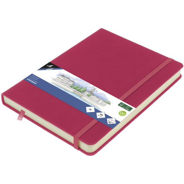 kangaro Carnet de croquis, 160 pages, A6, hot pink