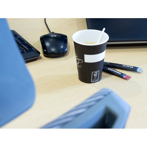 kangaro Gobelet en carton Eco, 0,18 L, noir/blanc