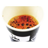 kangaro Gobelet en carton Eco, 0,18 L, noir/blanc