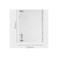 BIELLA Répertoire PP A4 47140500U gris 1-5