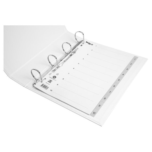 BIELLA Register PP A4 47141000U grau 1-10