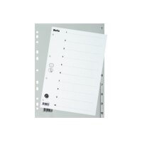 BIELLA Répertoire PP A4 47141000U gris 1-10