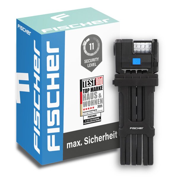 FISCHER Falt-Fahrradschloss PROTEC PLUS+ FN110