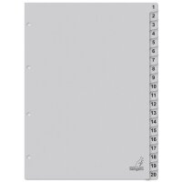 kangaro Intercalaire carton ECO, chiffres 1-100, 100 pièces