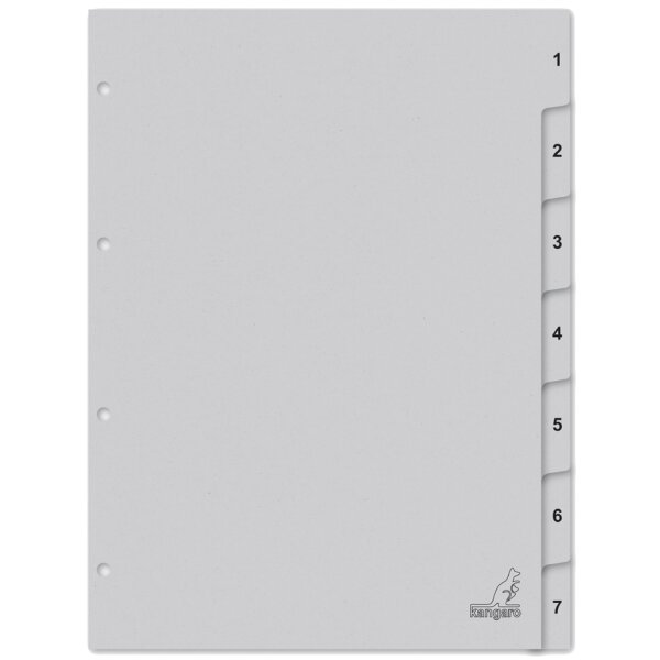 kangaro Intercalaire carton ECO, chiffres 1-5, 5 pièces