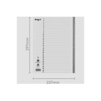 BIELLA Répertoires PP A4 47143100U gris 1-31