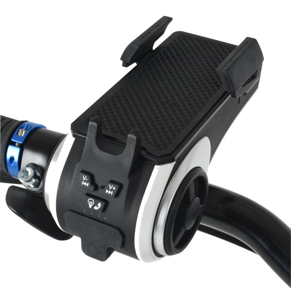 FISCHER Support de smartphone multimédia pour vélo, noir