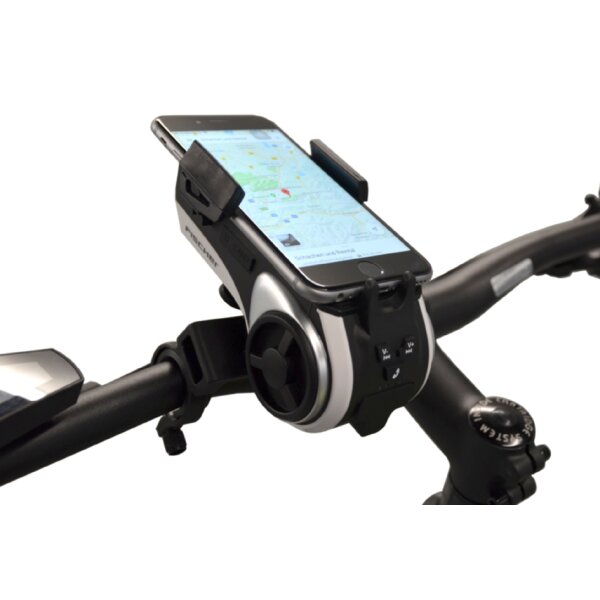 FISCHER Support de smartphone multimédia pour vélo, noir