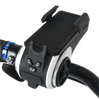 FISCHER Support de smartphone multimédia pour vélo, noir