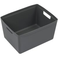 kangaro Boîte de rangement, PP, 20 litres, gris