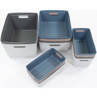 kangaro Boîte de rangement, PP, 20 litres, gris