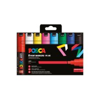 POSCA Marker 8mm PC-8K 8P 8 pièces, assorti