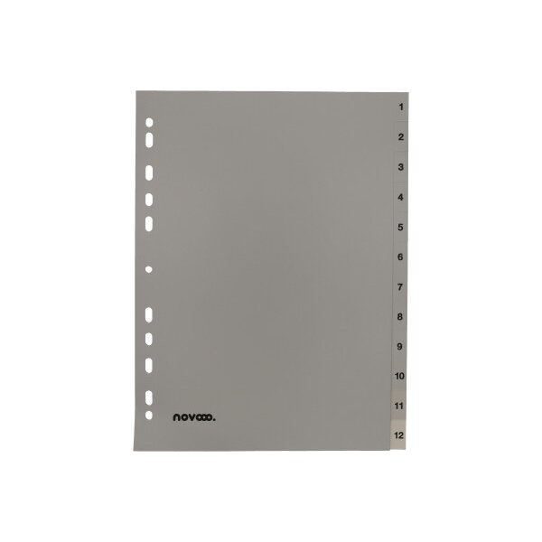 NOVOOO Répertoires PP A4 40937 gris 1-12