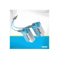 VINNIC USB Rech. Batt. 9V Type-C VPRB-UC9V-1PC...