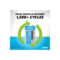 VINNIC USB Rech. Batt. 9V Type-C VPRB-UC9V-1PC...
