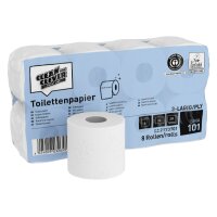 CLEAN AND CLEVER WC-Papier 3-lagig 9.4x11cm P32660 weiss...