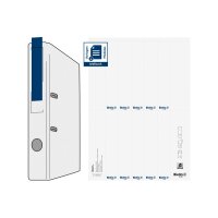 BIELLA Etiquettes dorsales 27x145mm 19099400U pour 4cm...