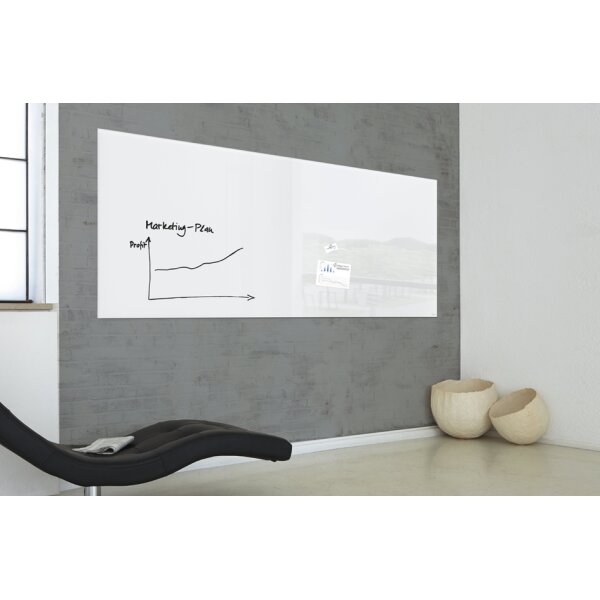 sigel Tableau magnétique en verre artverum, magnétique,