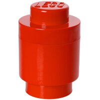 LEGO Aufbewahrungsstein STORAGE BRICK 1 ROUND, 950 ml, rot