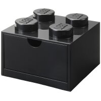 LEGO Schubladenbox DESK DRAWER 4, 1 Schub, schwarz