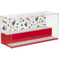 LEGO Vitrine PLAY & DISPLAY CASE ICONIC, rouge