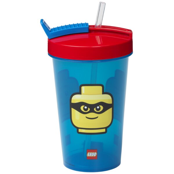 LEGO Trinkbecher mit Strohhalm NINJAGO, 0,5 Liter