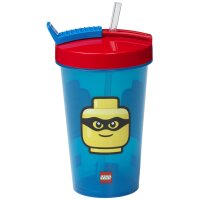 LEGO Trinkbecher mit Strohhalm NINJAGO, 0,5 Liter