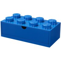 LEGO Schubladenbox DESK DRAWER 8, 1 Schub, blau