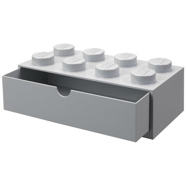 LEGO Schubladenbox DESK DRAWER 8, 1 Schub, grau