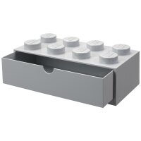 LEGO Schubladenbox DESK DRAWER 8, 1 Schub, grau