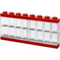 LEGO Minifiguren-Schaukasten DISPLAY CASE 16, rot