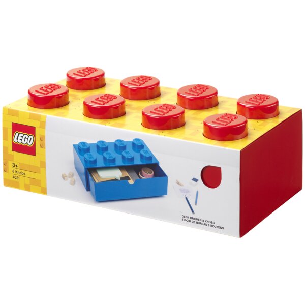LEGO Brique tiroir DESK DRAWER 8, 1 tiroir, rouge