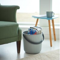 NHG Seau de rangement AKITA, 10 litres, vert/blanc