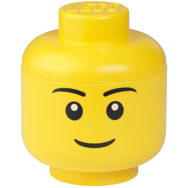 LEGO Boîte en forme de tête STORAGE HEAD GIRL, L, jaune