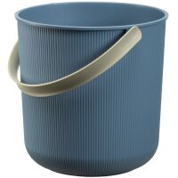 NHG Seau de rangement AKITA, 10 litres, blanc/vert