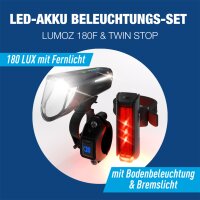 FISCHER Akku-LED-Beleuchtungs-Set TWIN STOP, 100 80 Lux