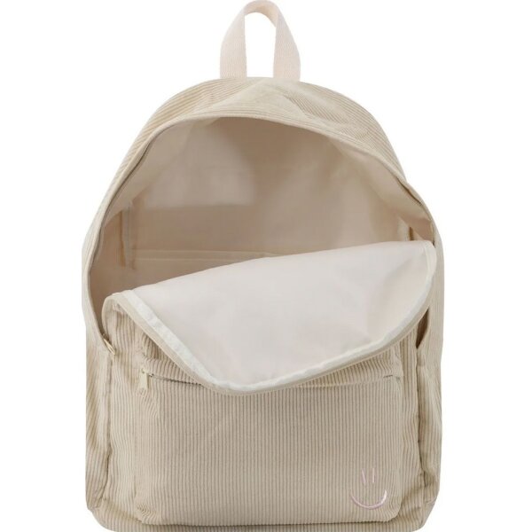 EBERHARD FABER Freizeit-Rucksack, aus Cord, beige